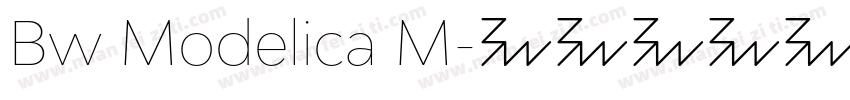 Bw Modelica M字体转换